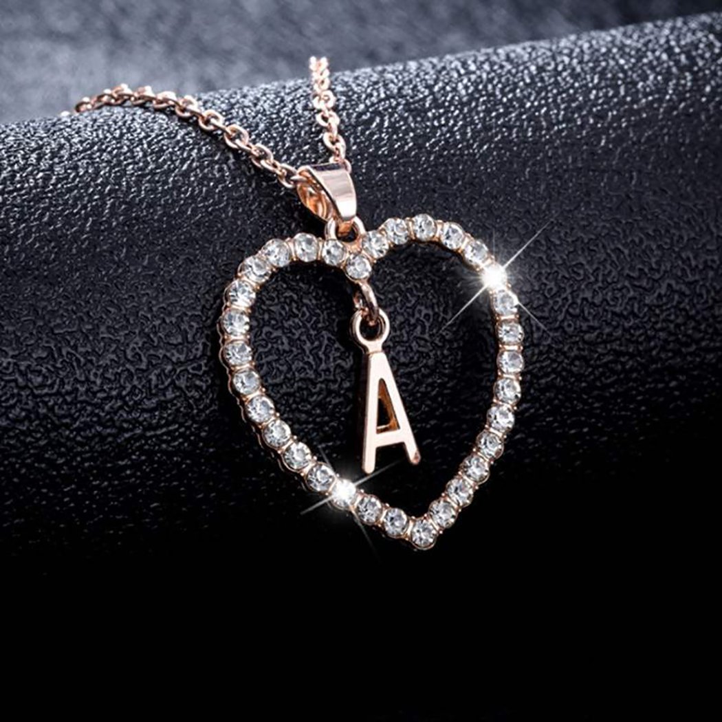 Кулон сердце с буквами