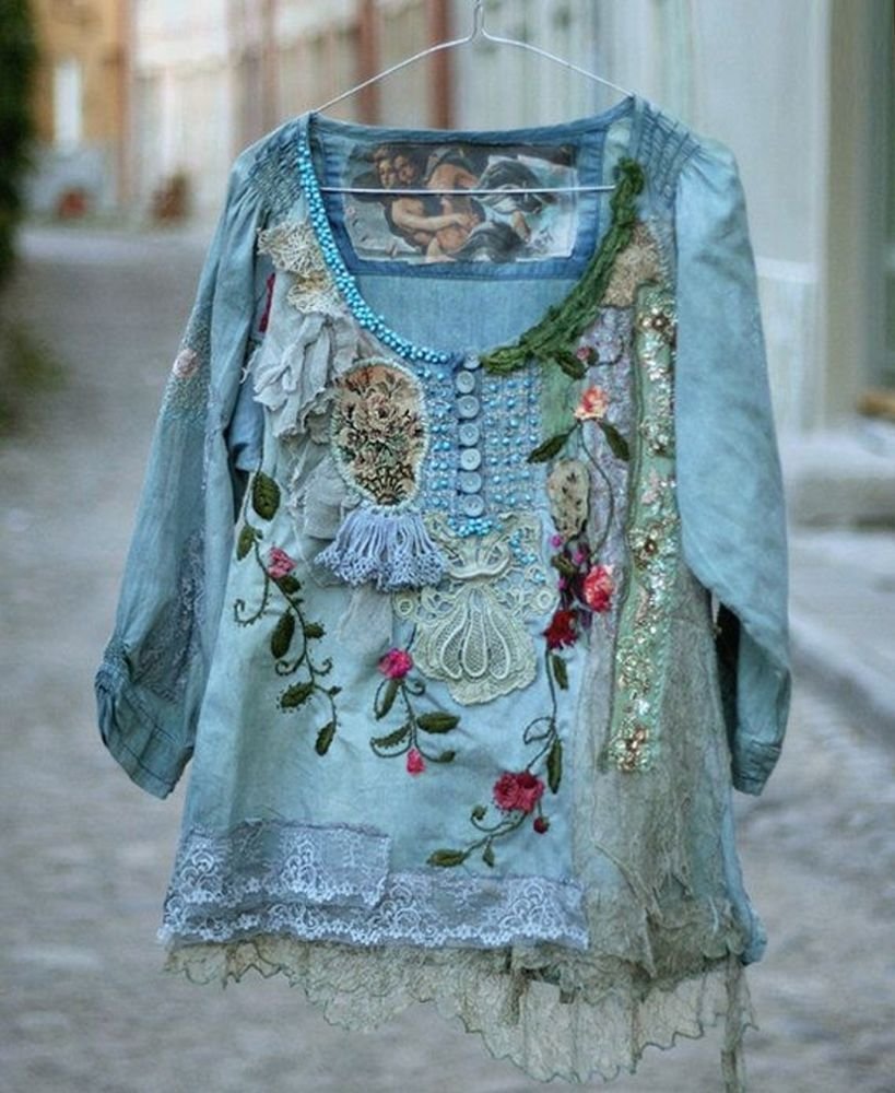 Блузки в стиле бохо