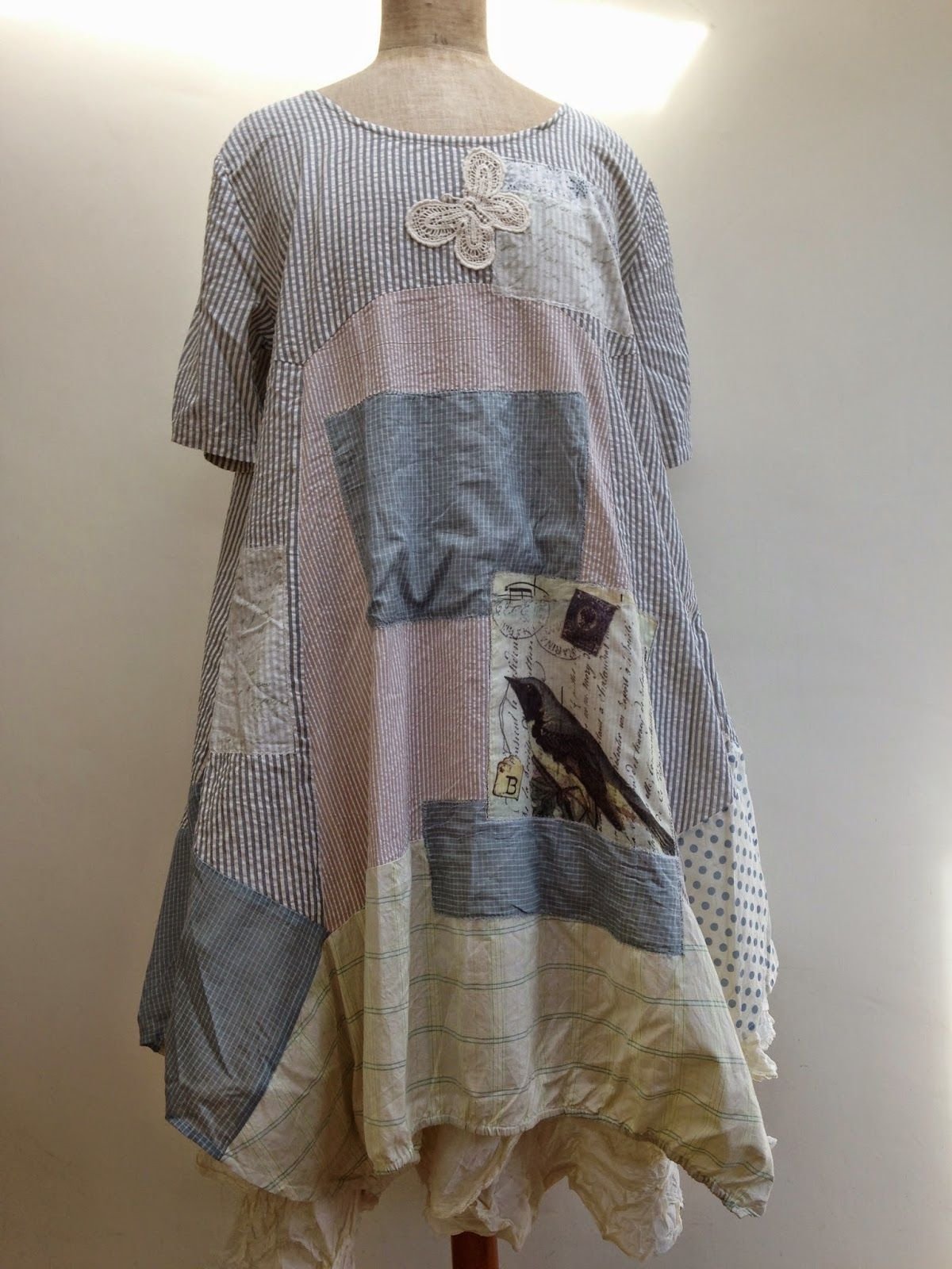 Платье из майки в стиле бохо