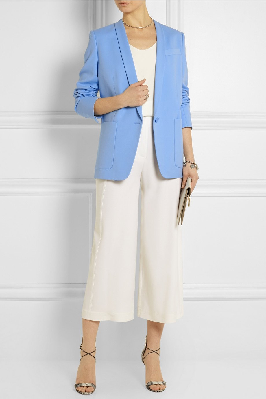 Костюм голубой женский с пиджаком