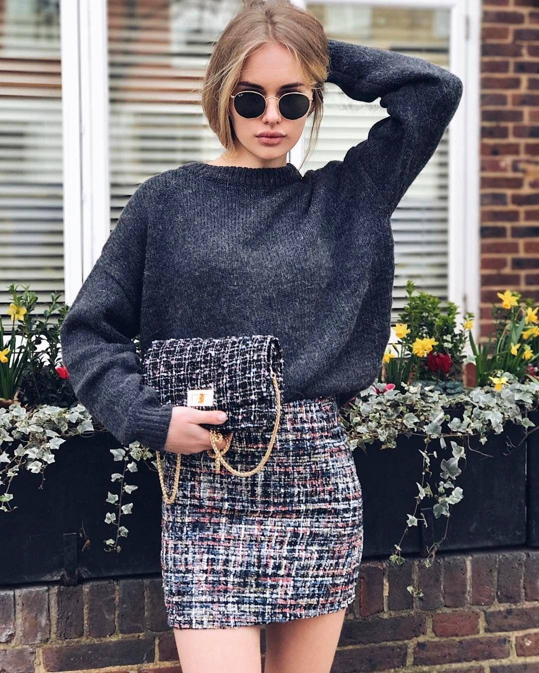 Юбка твидовая Шанель твидовая Шанель