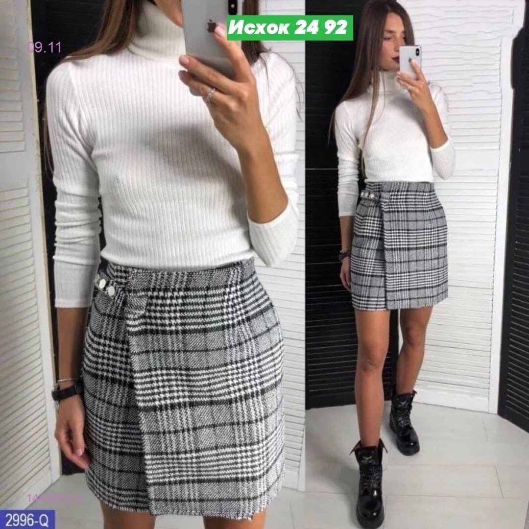 Юбка из твида