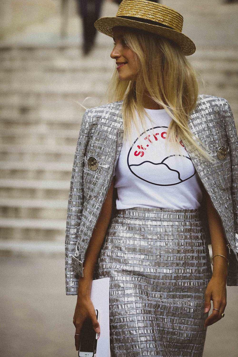 Образы с твидовой юбкой