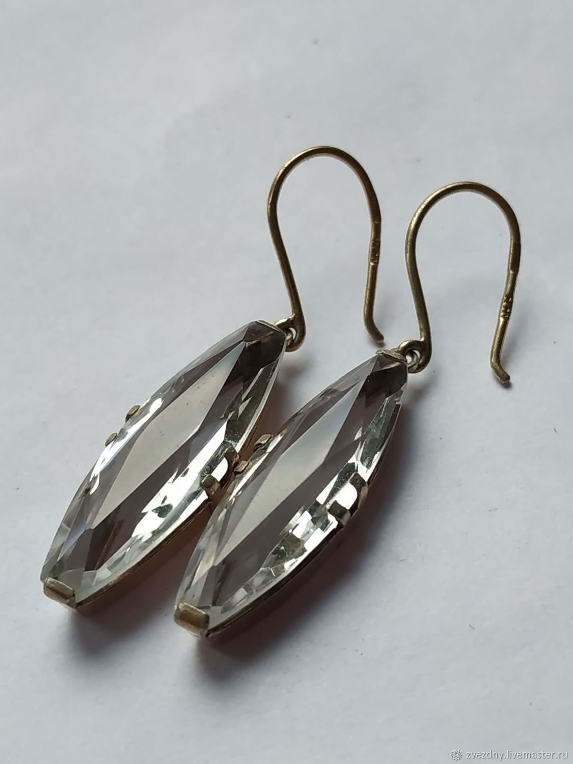 Винтаж серьги демантоид