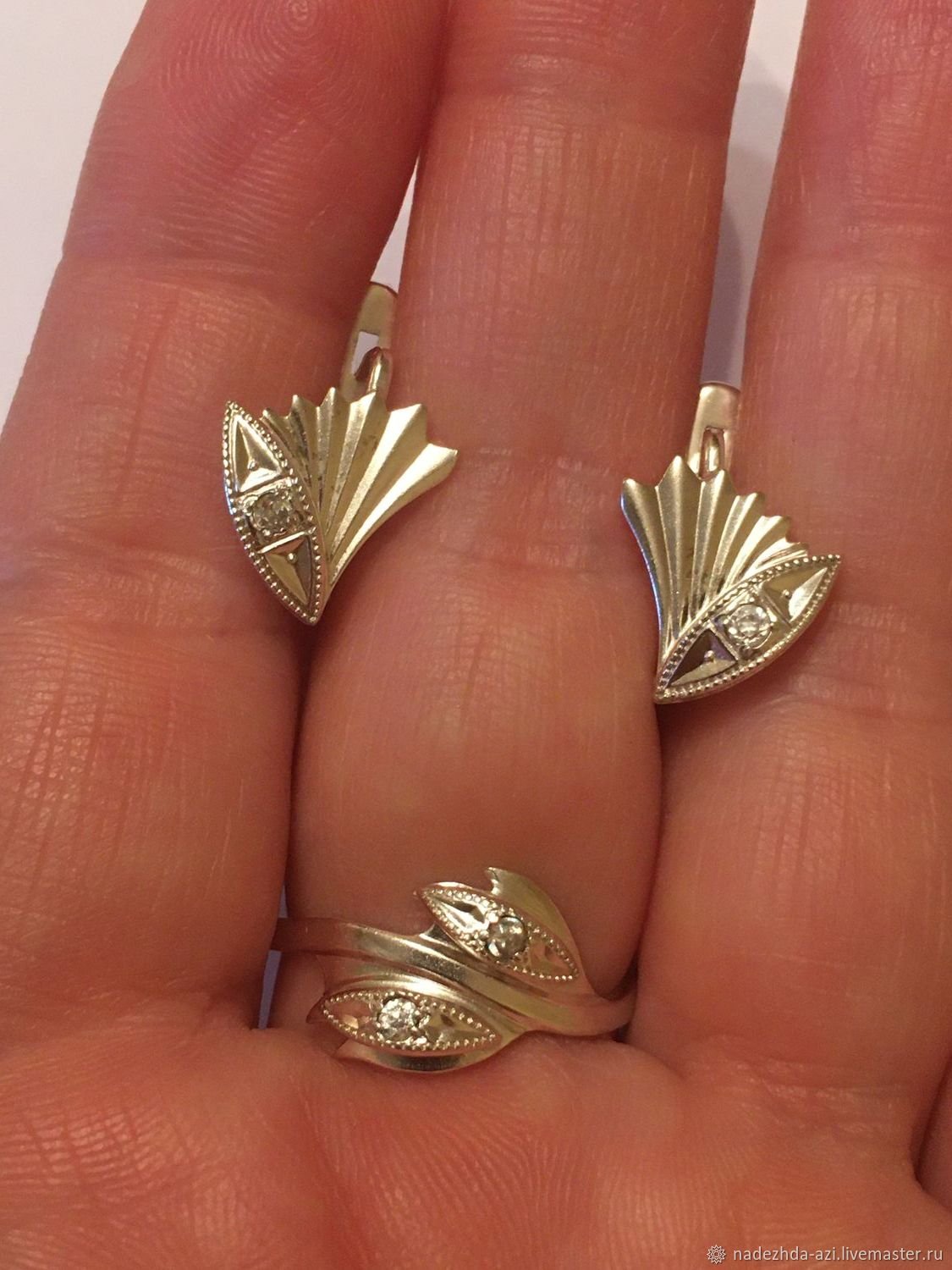 Серьга потеряшка золото СССР