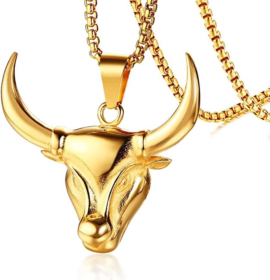 Таурус Телец золотой подвеска