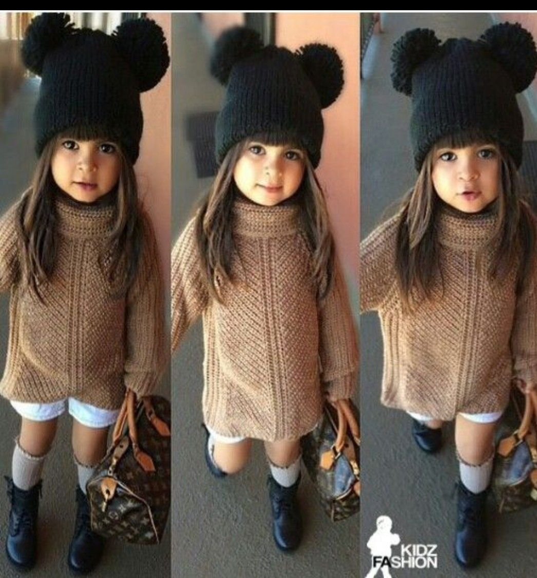 Стильные вязаные вещи для детей