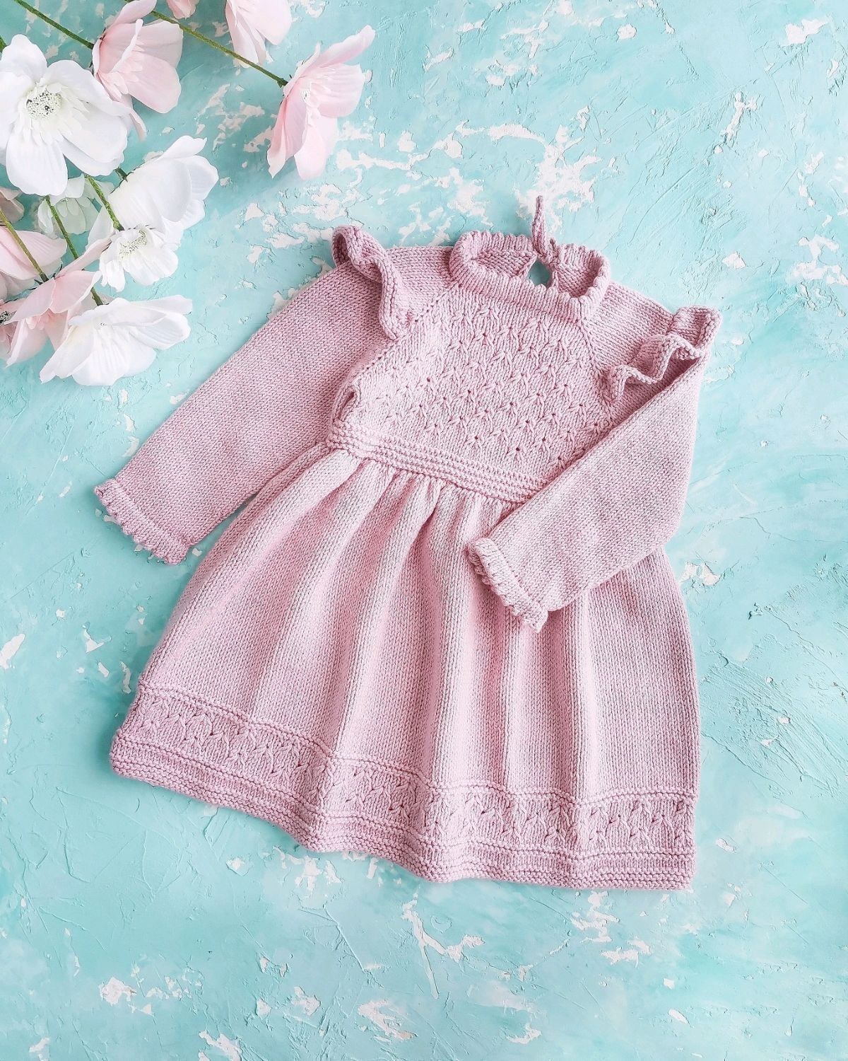 Вязаный сарфан для девочки