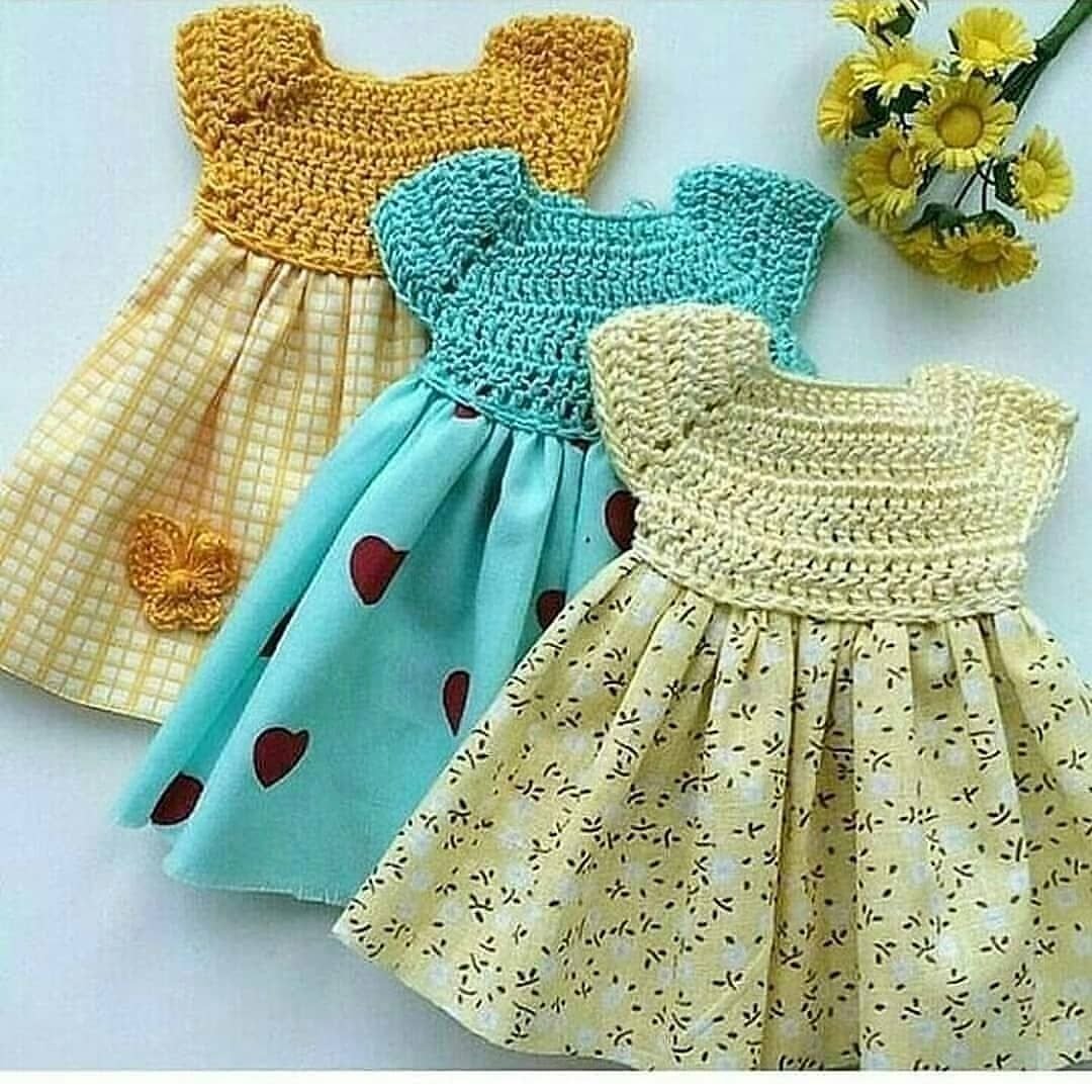 Комбинированные детские платья крючок ткань