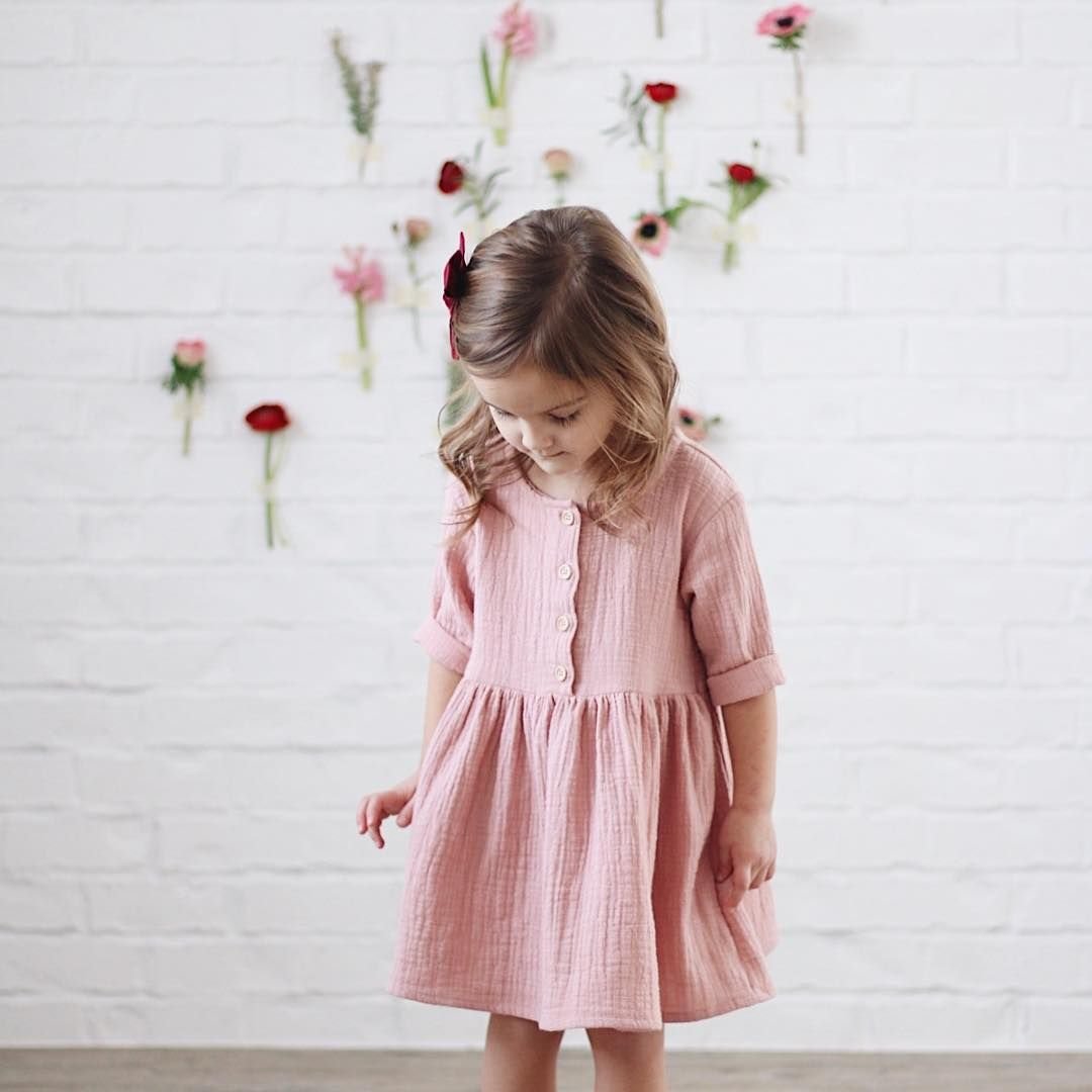 Трикотажное платье для малышки