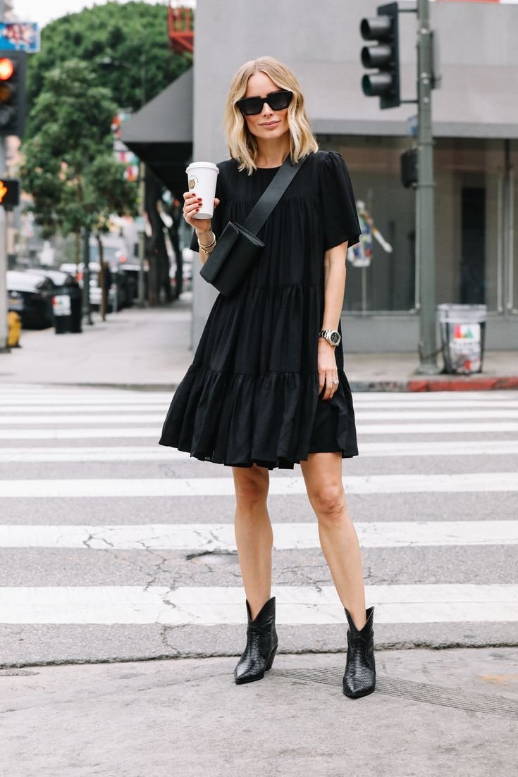 Образ с черным платьем