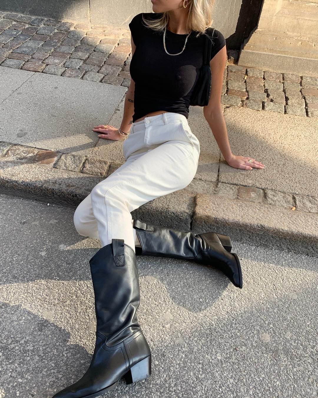 Сапоги казаки стрит стайл