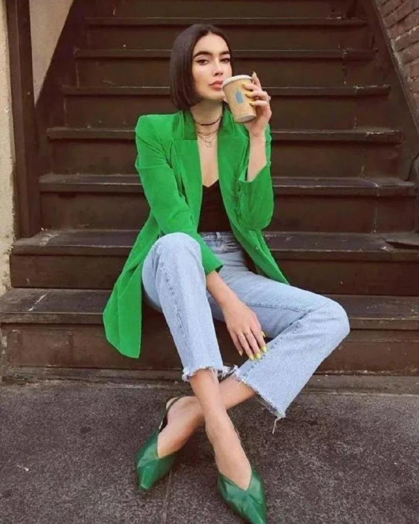 Образы с изумрудным пиджаком