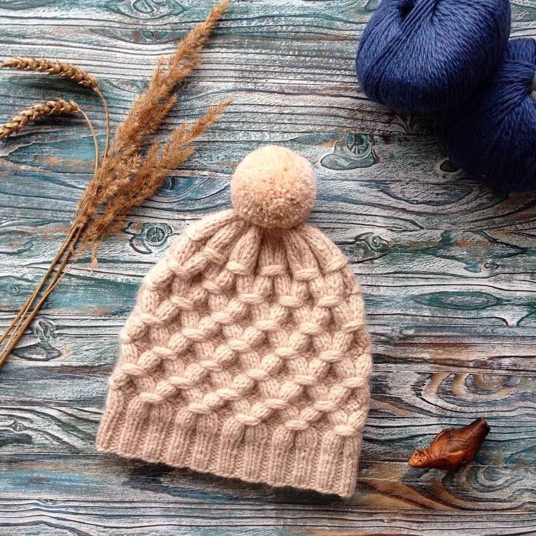 Необычный узор для шапки