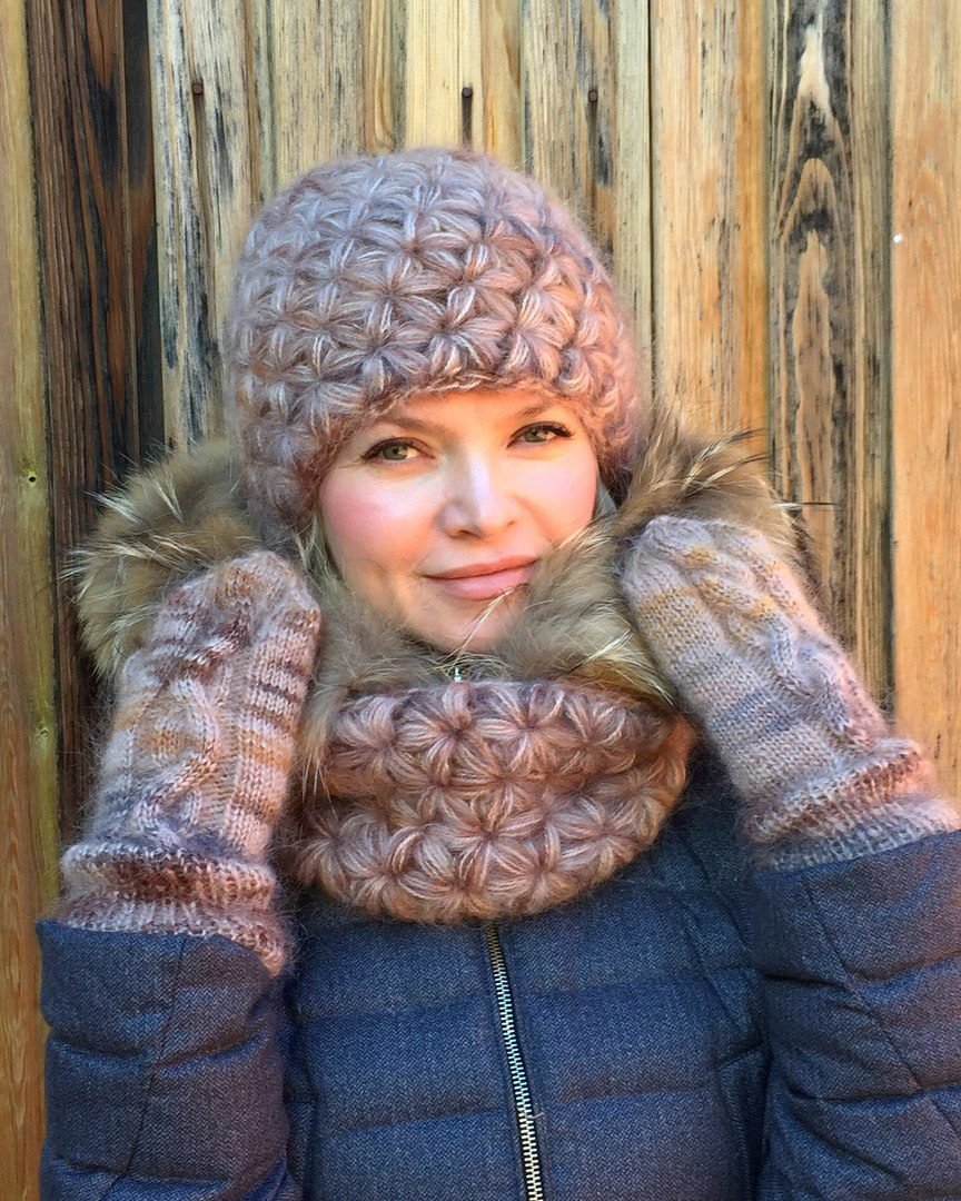 Шапка жаккард из Вог