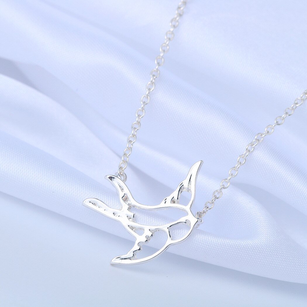 Серебряная подвеска Ласточка