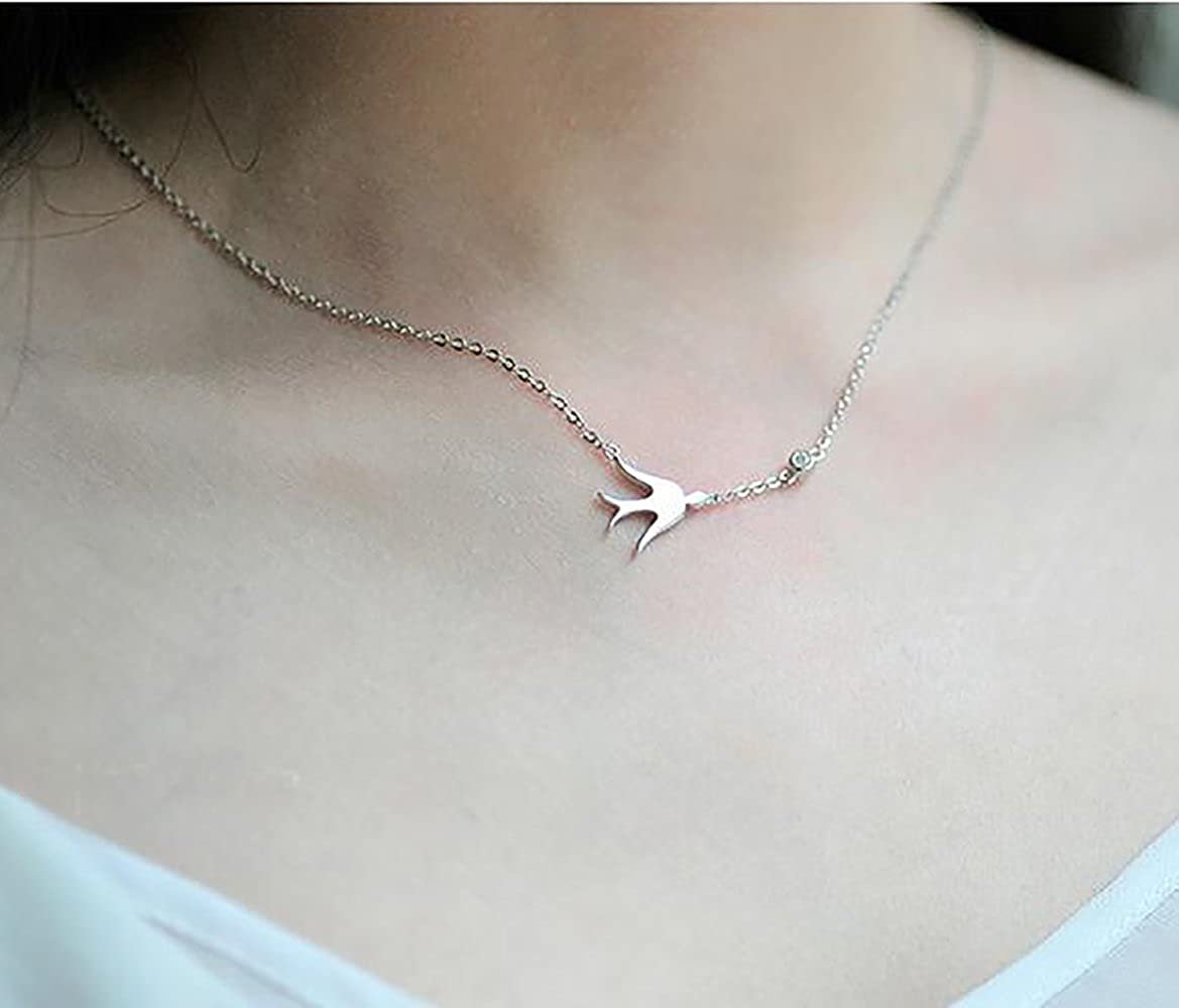 Серебряная подвеска Ласточка