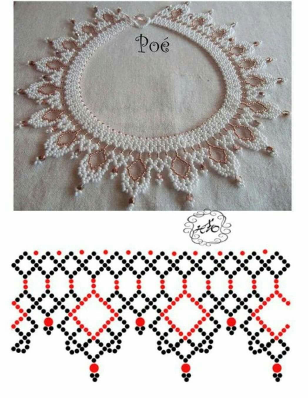 Бисерные колье плетение на станке