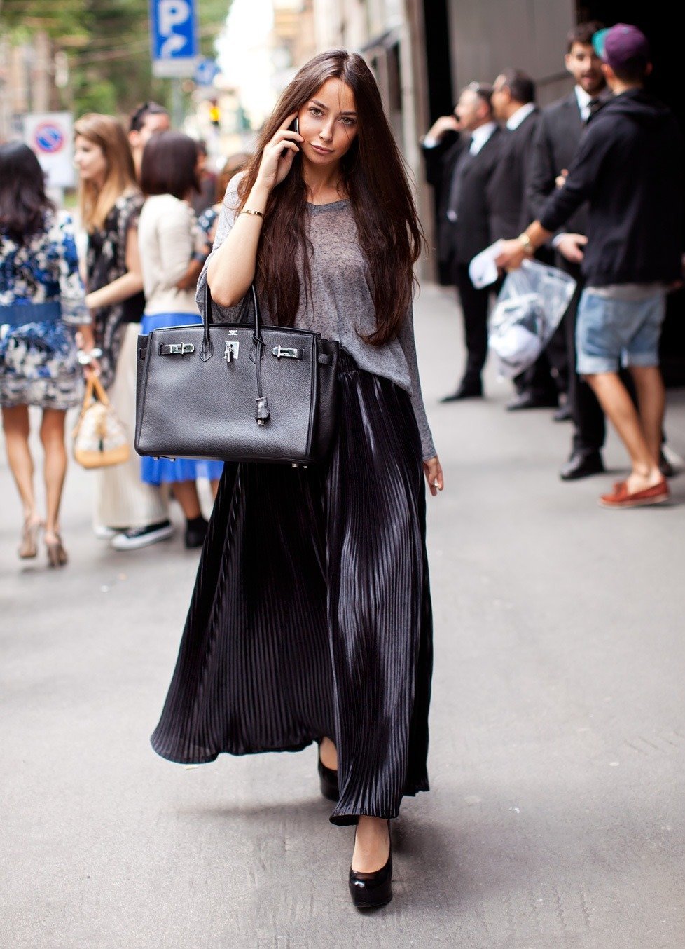 Модные шелковые юбки