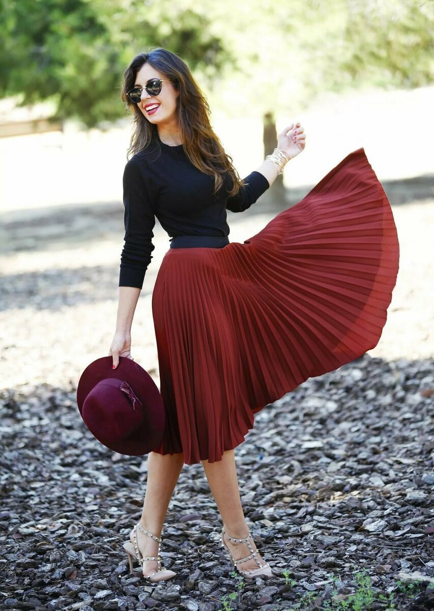 Лук с леопардовой юбкой