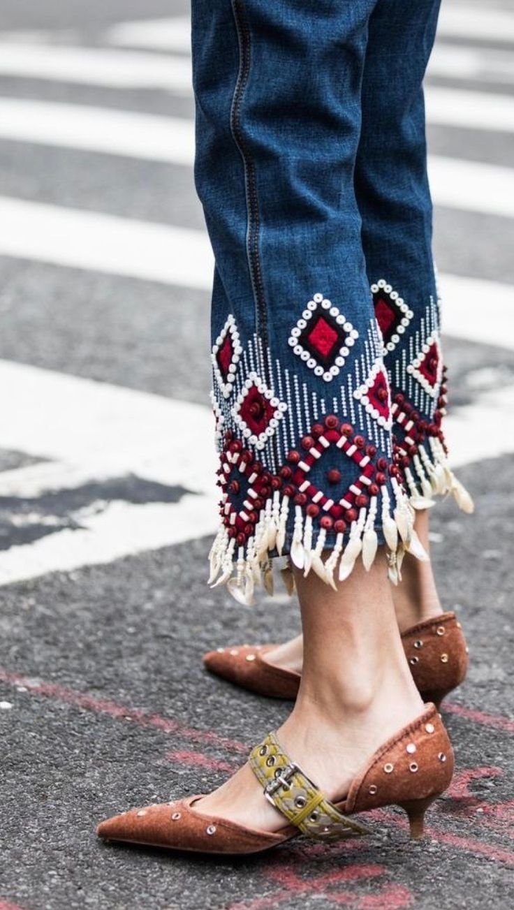 Лекало широких штанов