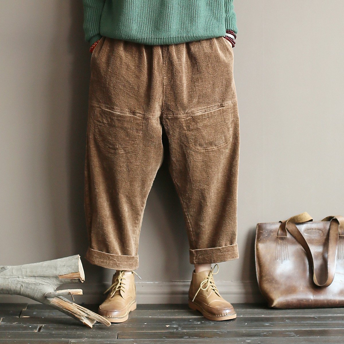 Широкие льняные штаны