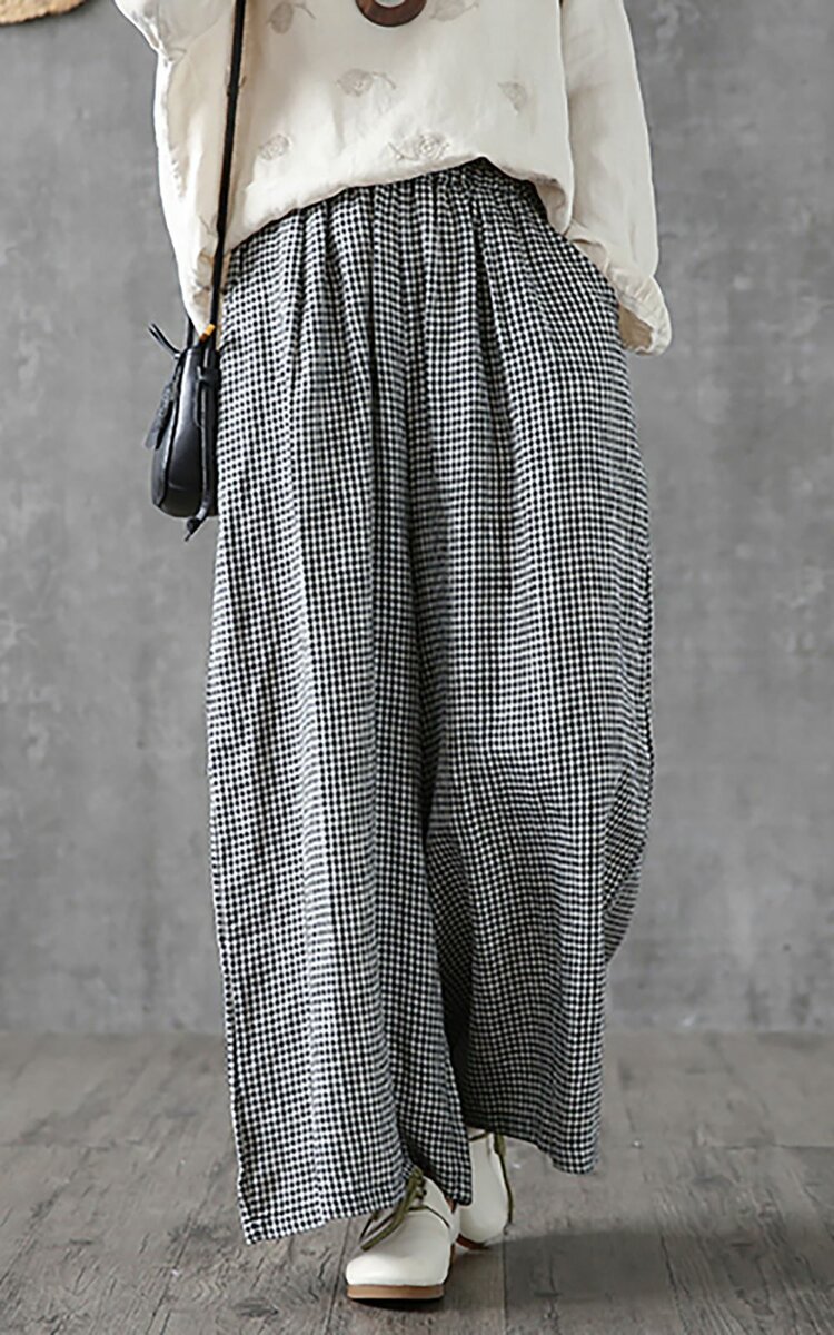 Вельветовые брюки в стиле бохо