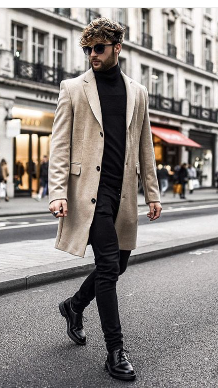 Мужское пальто woolen Coat