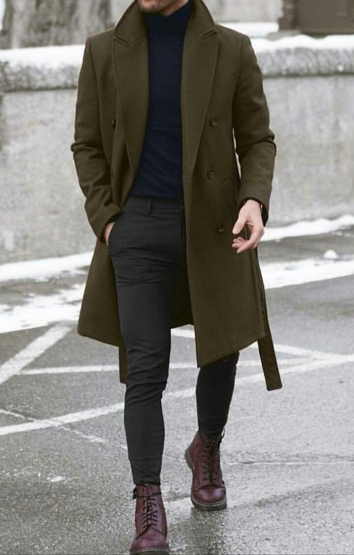 Тотал Блэк мужской пальто берцы