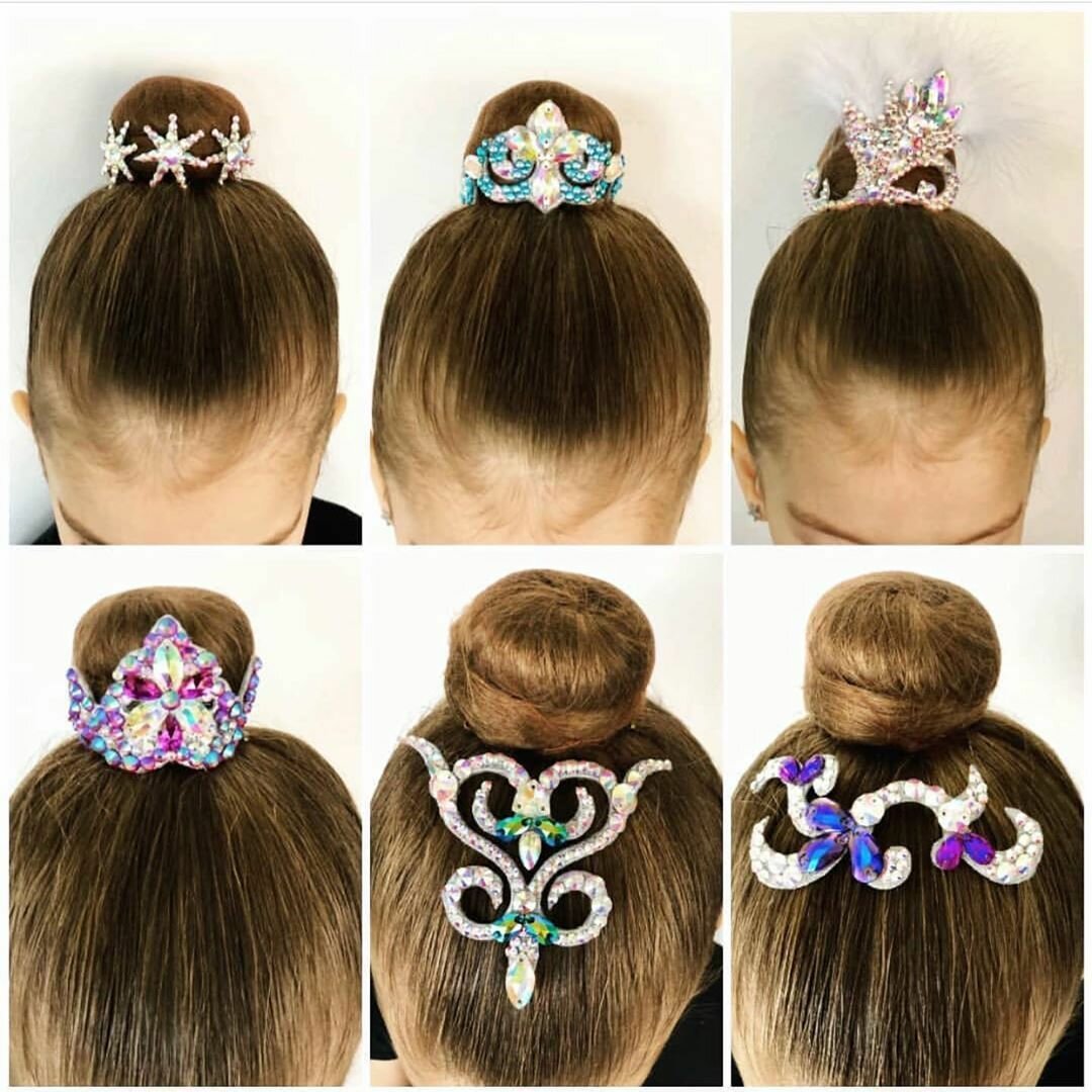 Украшение на пучок для художественной гимнастики