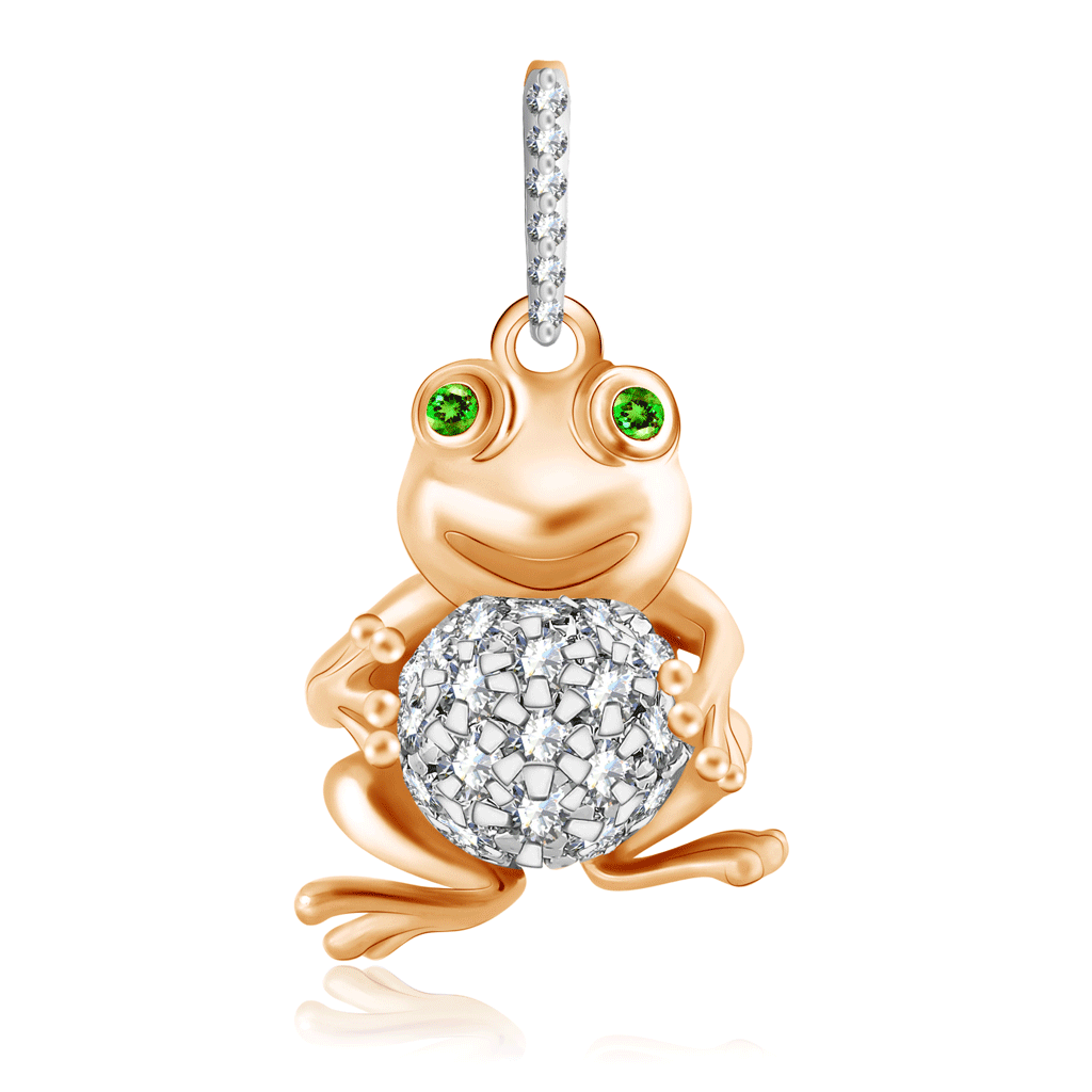 Бронницкий ювелир подвеска из красного золота д0268-034339