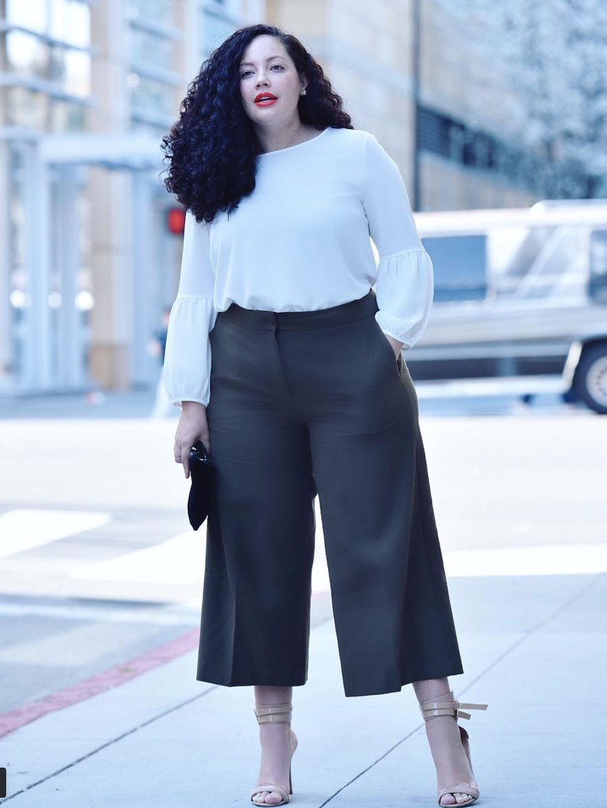 Брюки плюс сайз стрит стайл