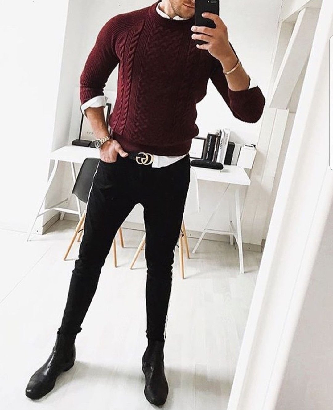 Пиджак с водолазкой мужской