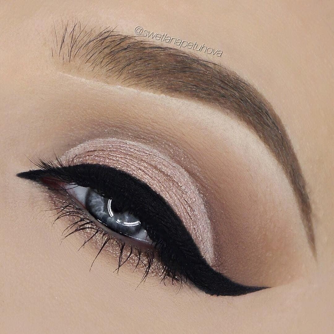 Нюдовый макияж глаз пошагово