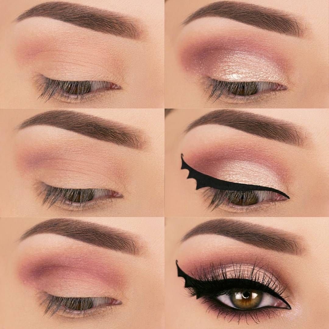 Макияж стрелки тенями