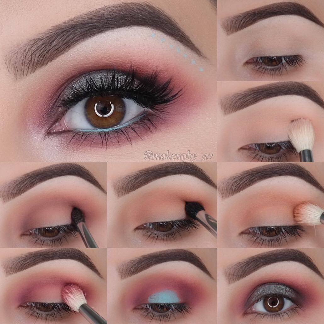 Макияж тенями