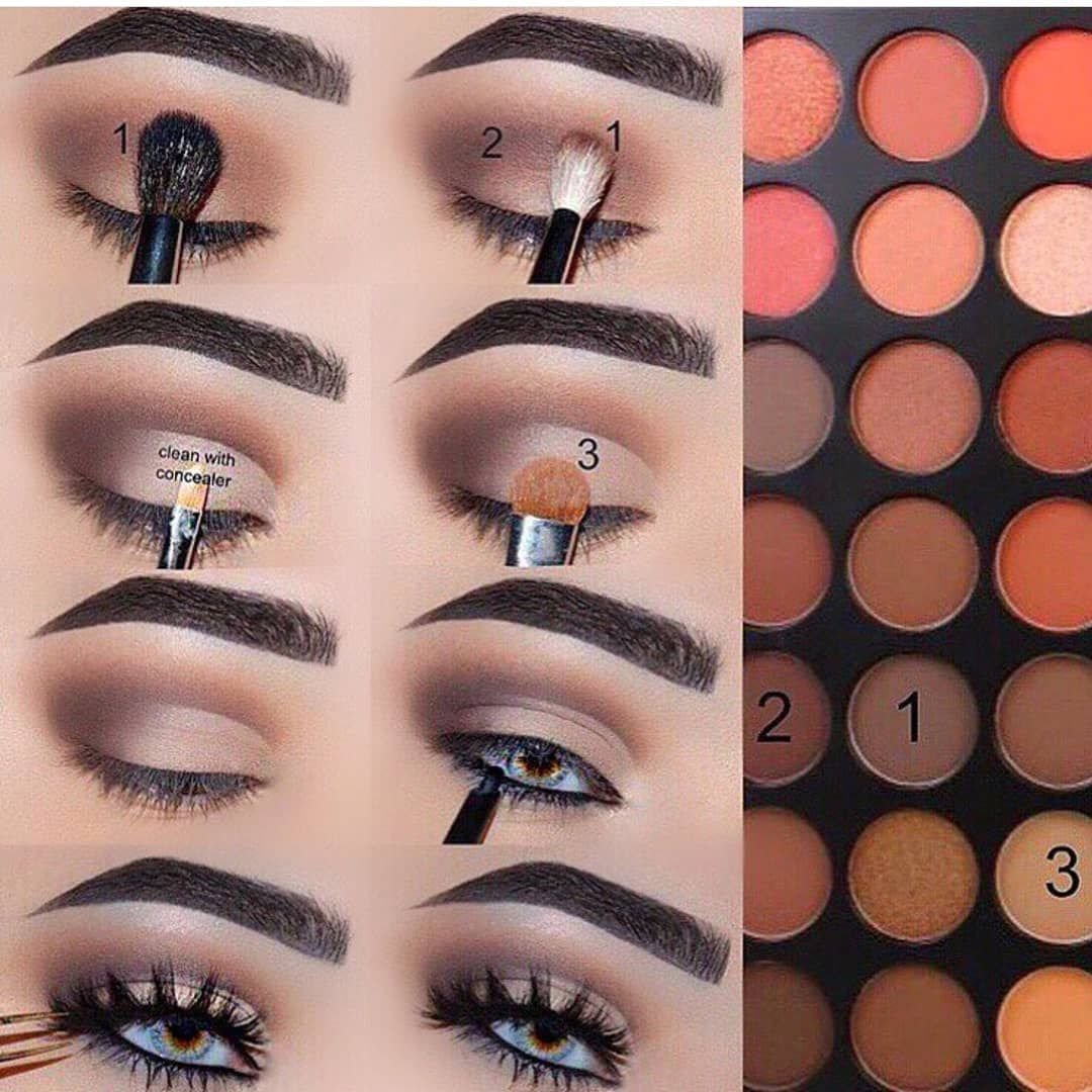 Макияж для карих глаз без стрелок