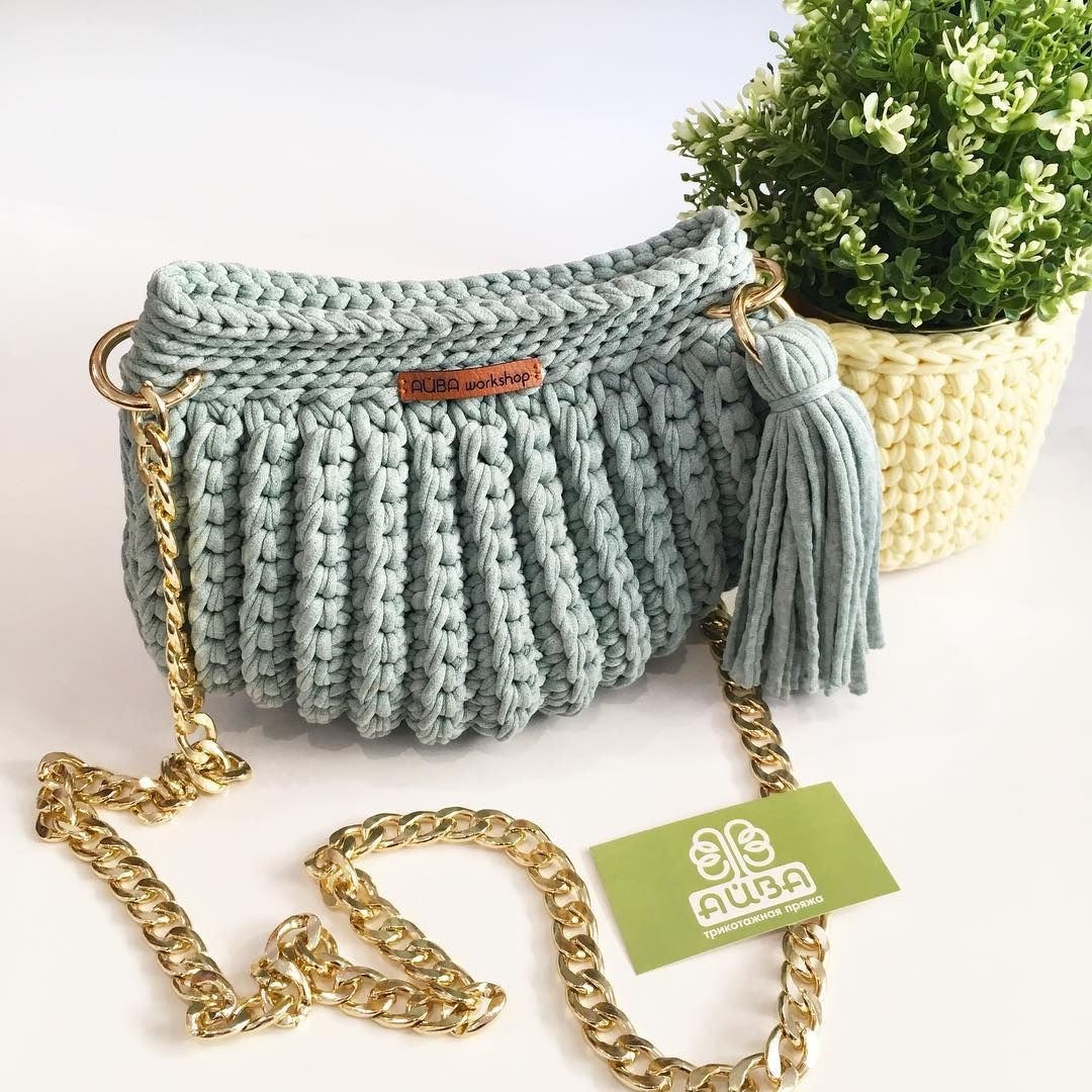 Необычные сумки из трикотажной пряжи