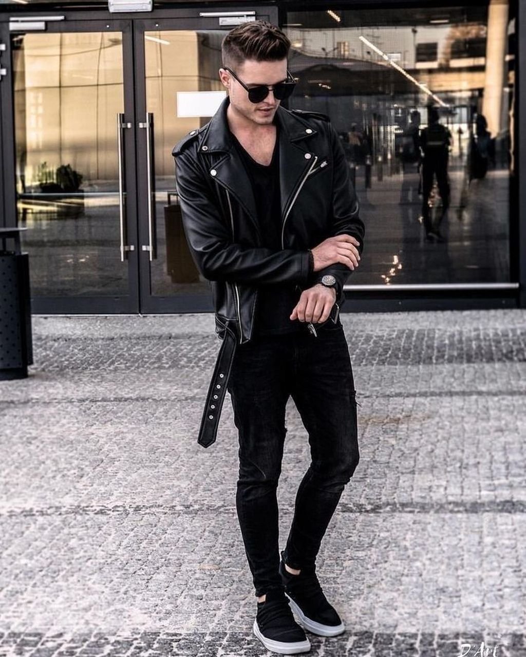 Мужская косуха тотал Блэк