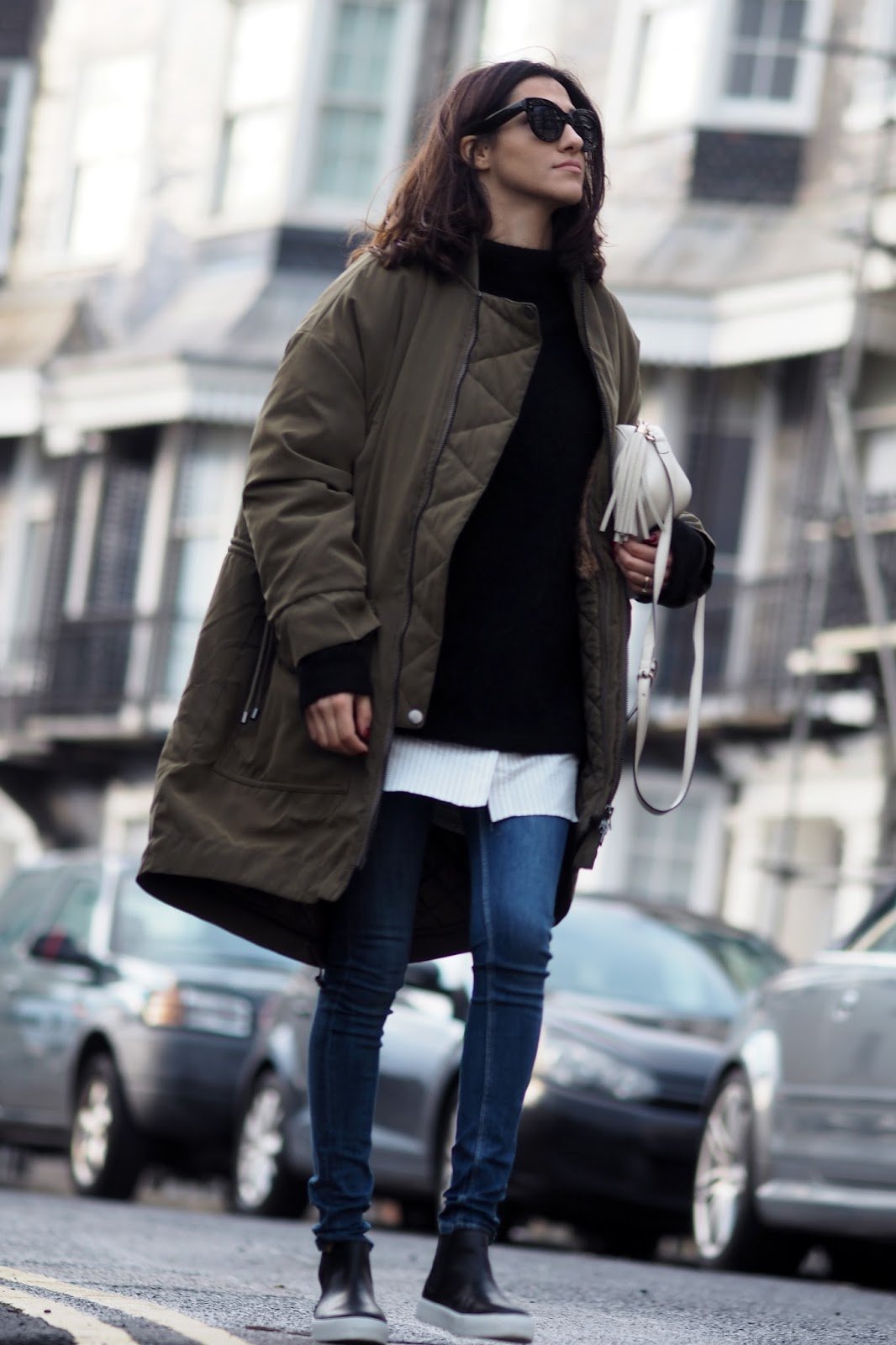 Образы с черной курткой оверсайз