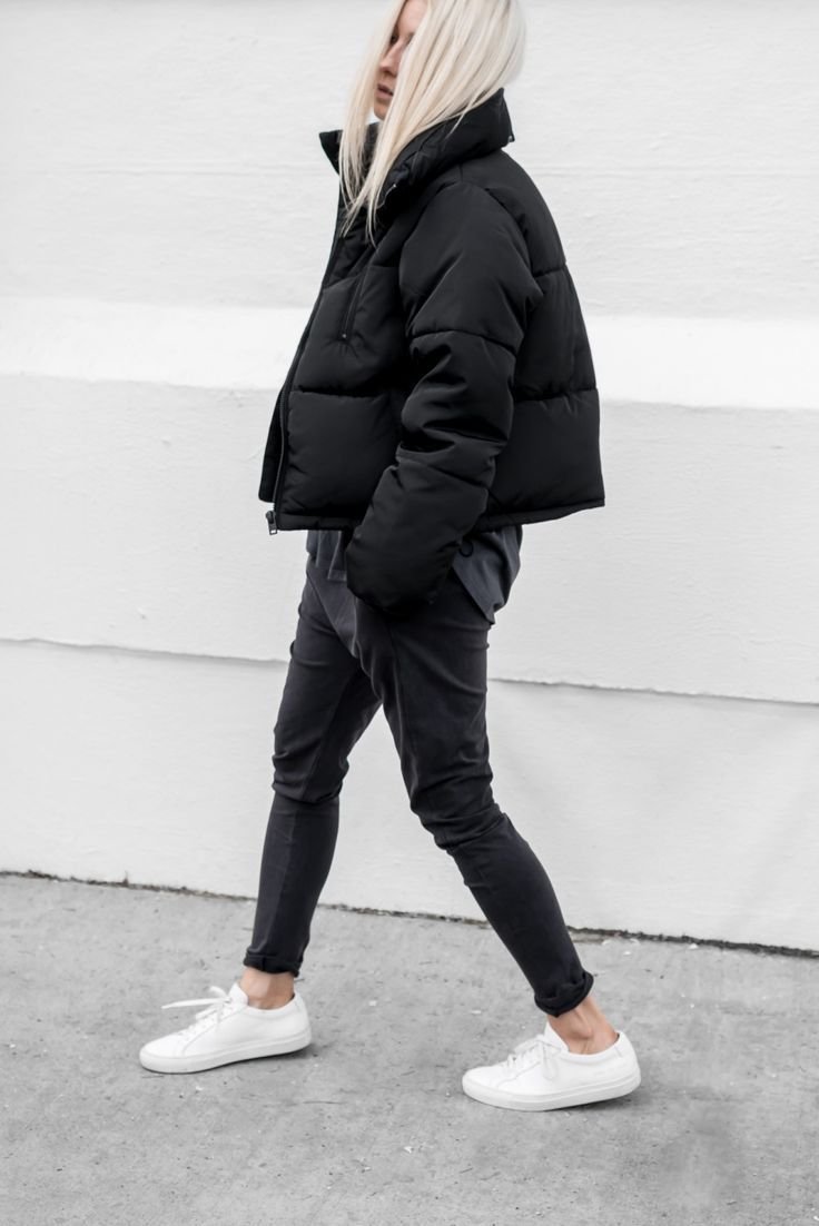 Пуховик оверсайз стрит стайл