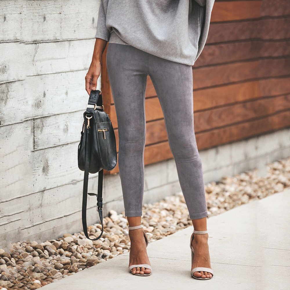 Легинсы в рубчик