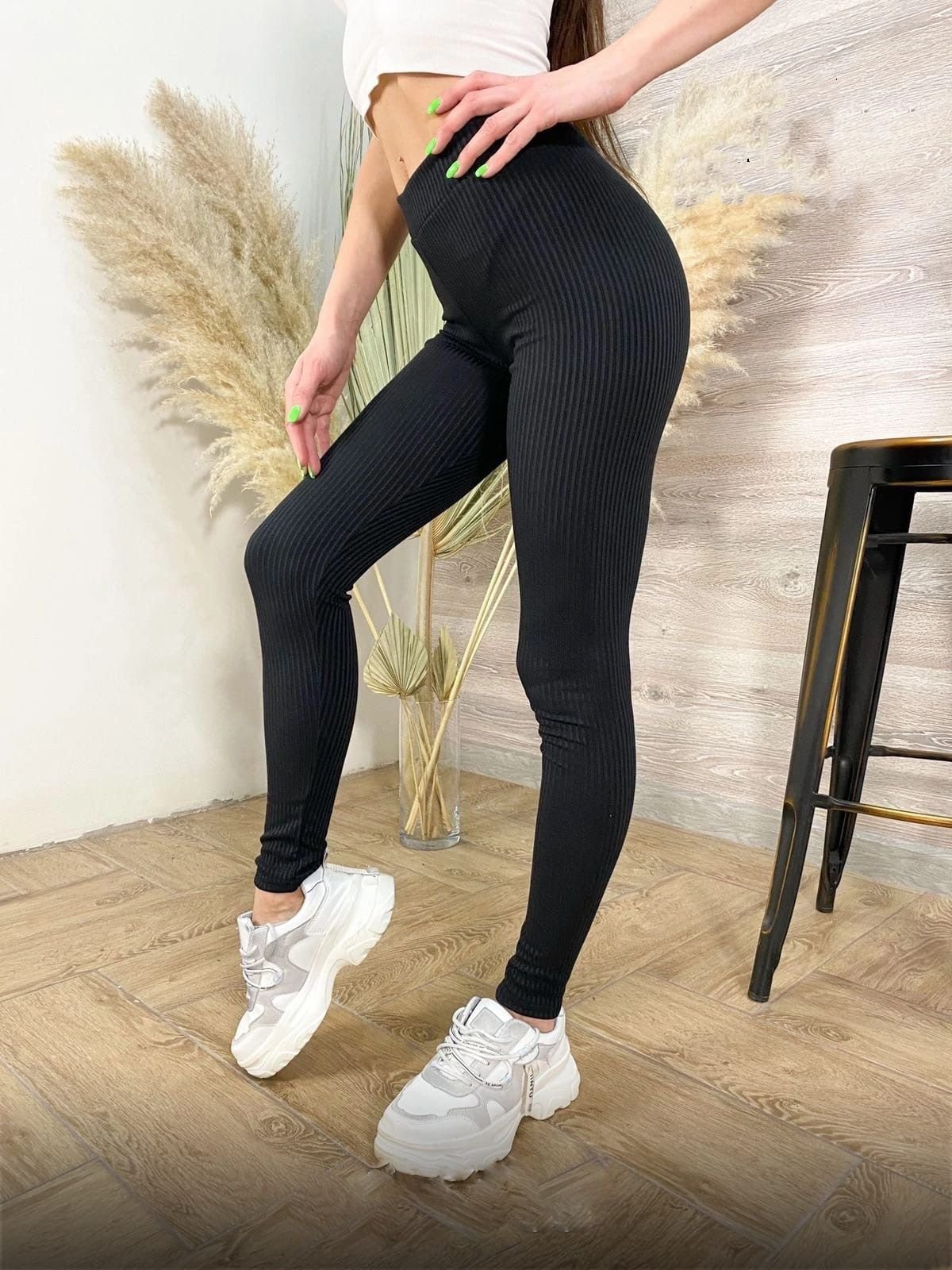 Лосины женские черные