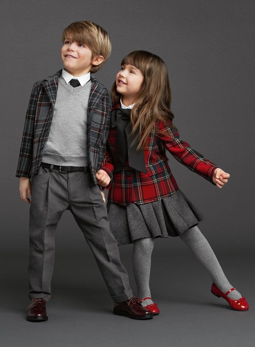 Школьная форма в стиле коллажа