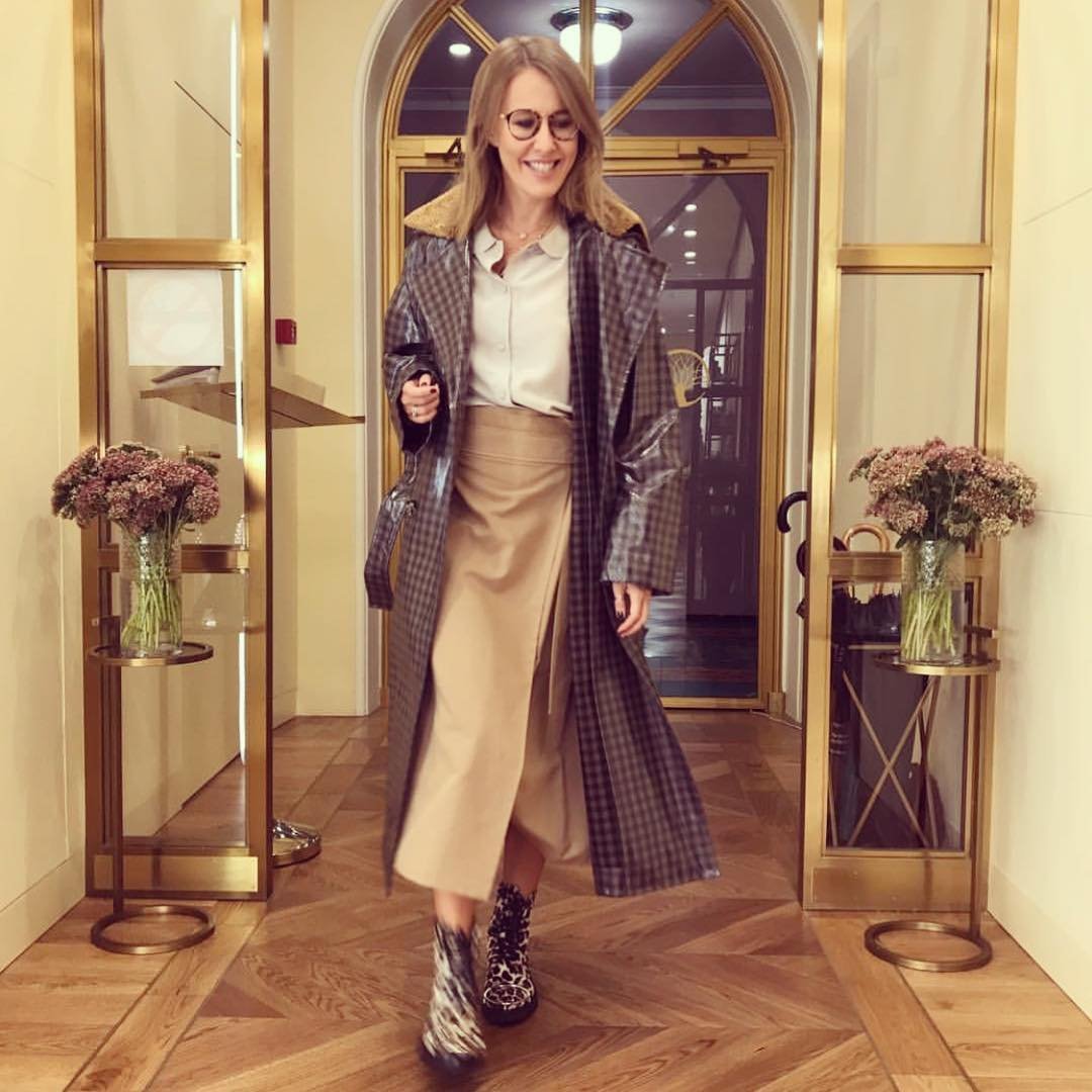 Беременная Ксения Собчак