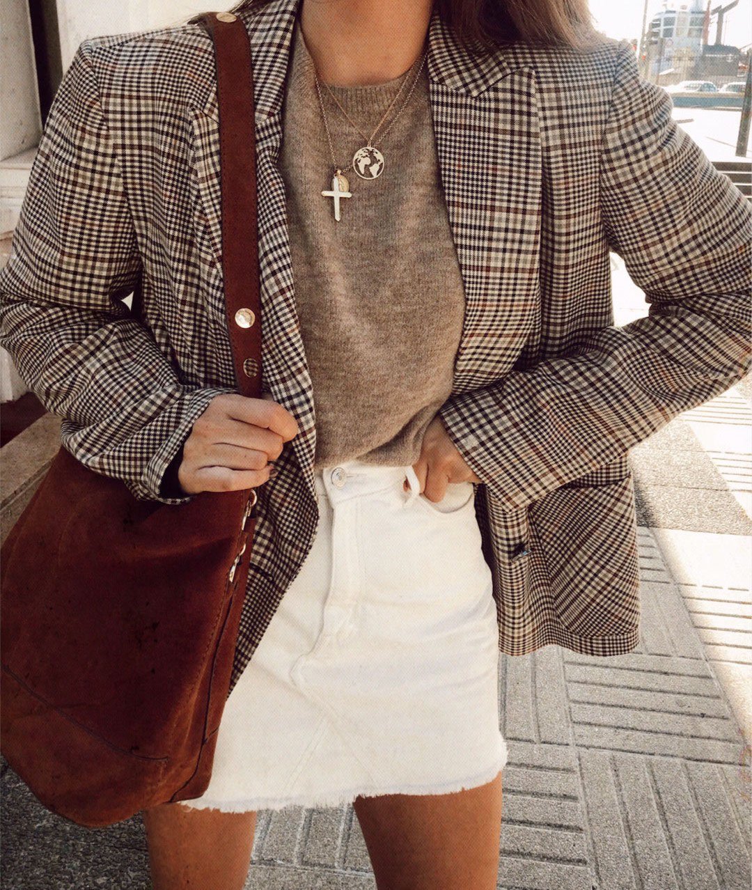 Образы с коричневым пиджаком женские