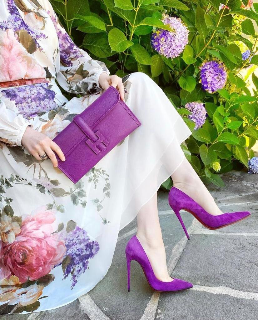 Лавандовый цвет в одежде