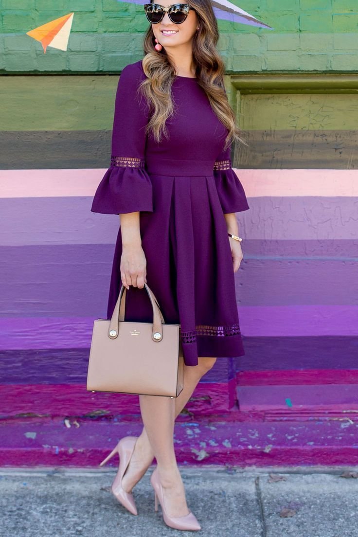 Туфли к сиреневому платью