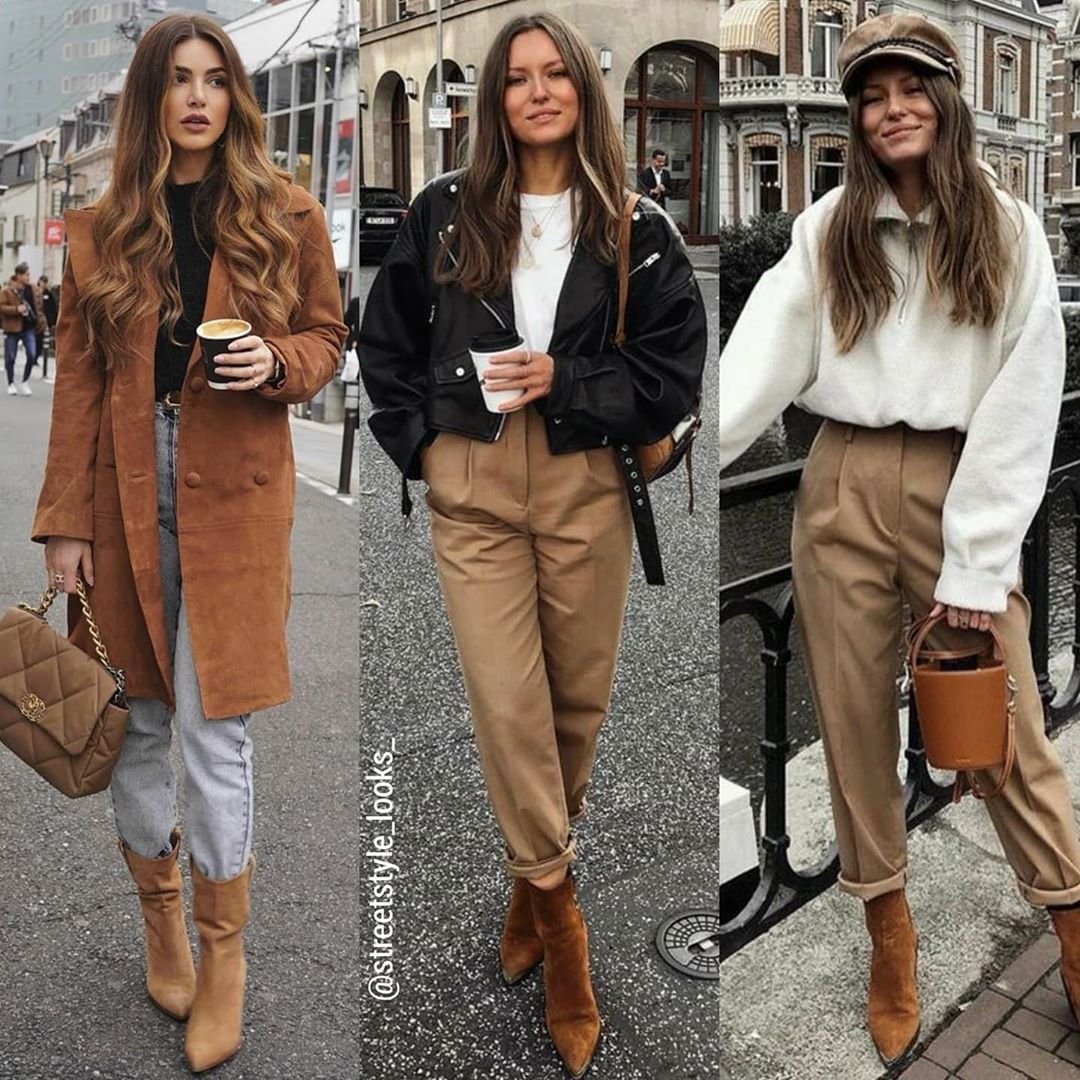 Платье с массивными ботинками