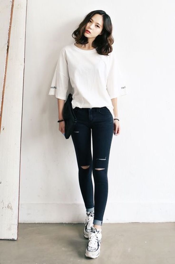 Корейская одежда для девушек Повседневная